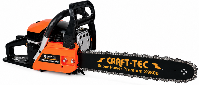Drujba pe benzina CRAFT TEC X9800 de 9,8CP LAMA 38CM 32 dinti MX580